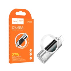 Hoco Adapter UA32B Lightning Male to Type-C Female Silver